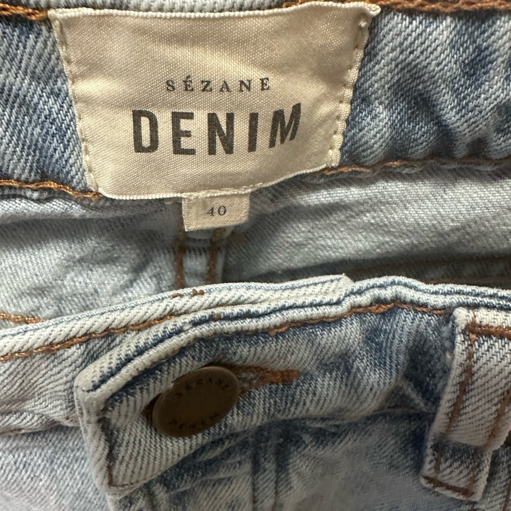 Sézane Brut Sexy Jeans in Bleach, Size 8